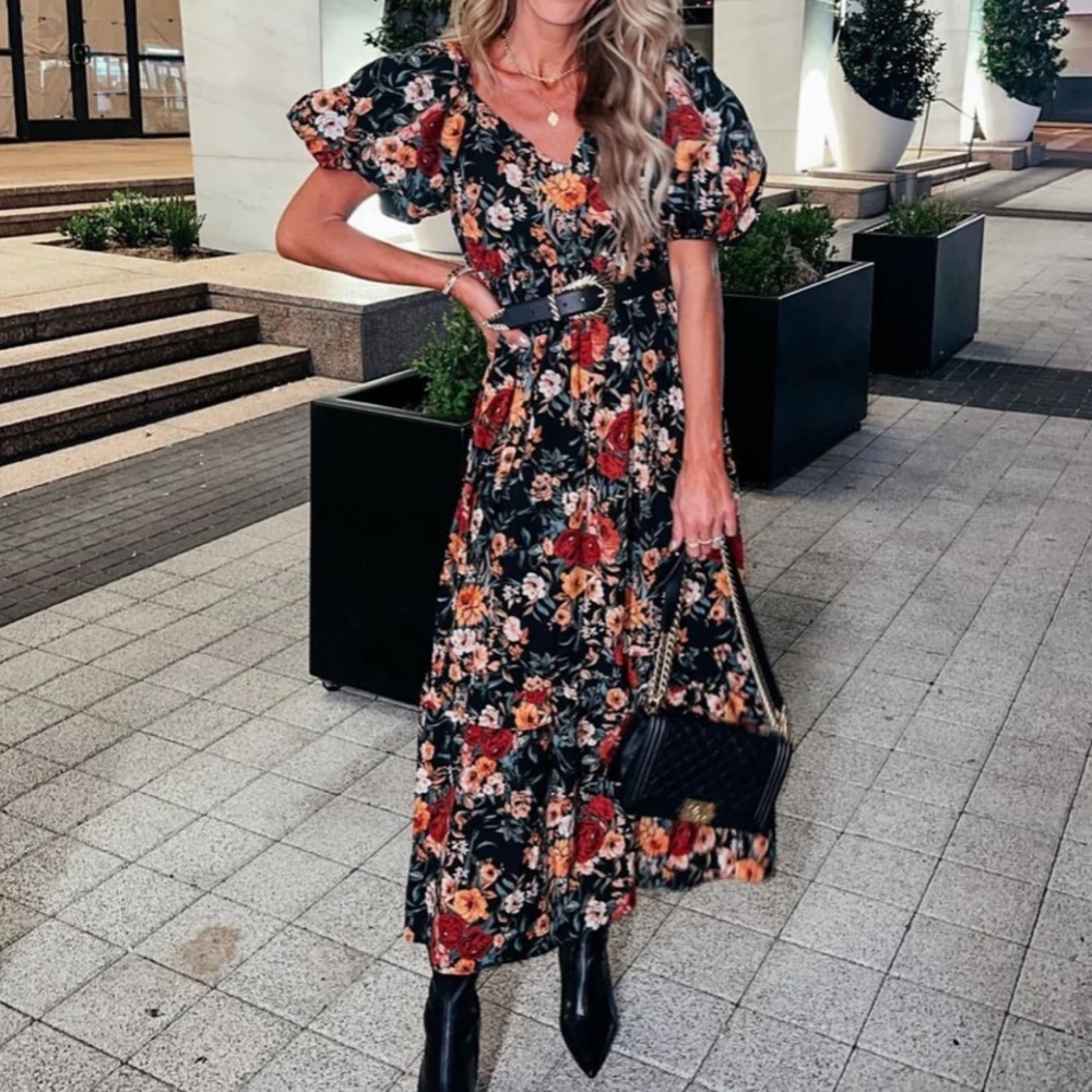Buddylove “Sydney” puff sleeve dress